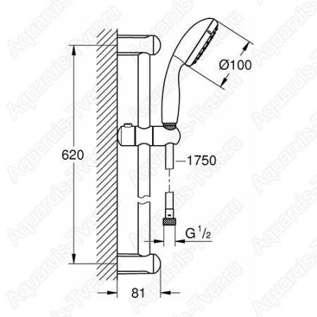 Душевой гарнитур Grohe Tempesta 27645001