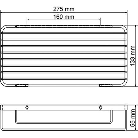 Полка WasserKRAFT K-72222 двойная