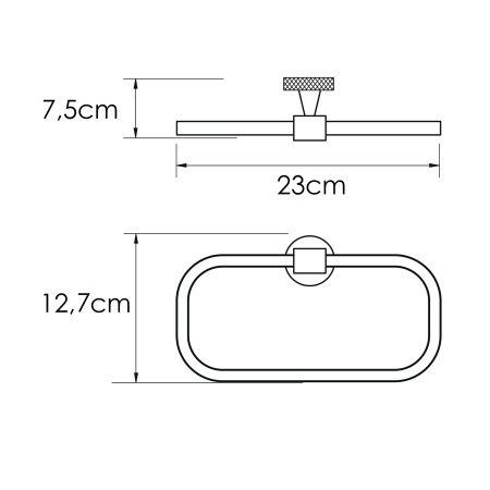 Полотенцедержатель WasserKRAFT Mosel K-46660