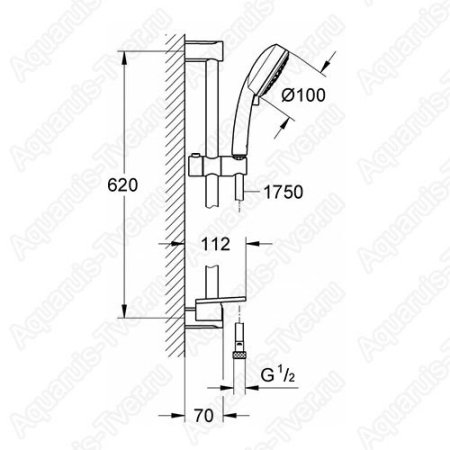 Душевой гарнитур Grohe Tempesta Cosmopolitan 27929002