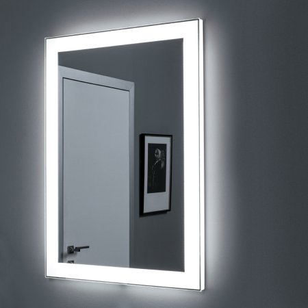 Зеркало Dreja Kvadro 77.9011W, 60x85 см, инфракрасный выключатель, LED-подсветка