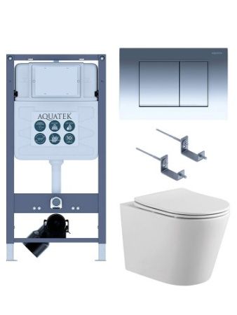 Инсталляция Aquatek с унитазом Aquatek Вега SET AQUATEK ВЕГА T PNS002