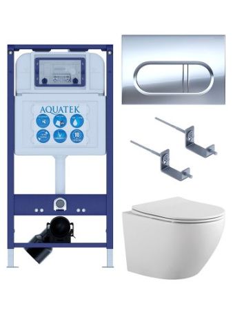 Инсталляция Aquatek с унитазом Aquatek Европа SET AQUATEK ЕВРОПА-043 4в1
