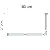 Карниз для душевого поддона WasserKRAFT Kammel SC-839018