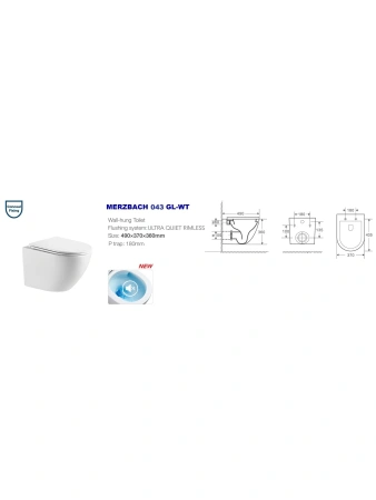 Унитаз подвесной WeltWasser Merzbach 043 GL-WT 10000009939