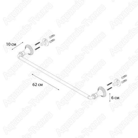 Полотенцедержатель Fixsen Best 60см FX-71601A