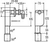 Сифон для стиральной машины Viega D 40/50 (скрытый монтаж)