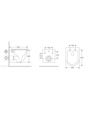 Унитаз подвесной WeltWasser Merzbach 043 XL MT-BL 10000013369