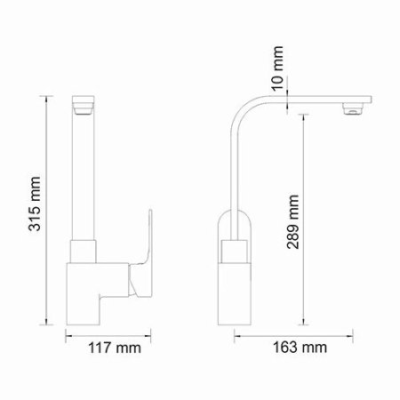 Смеситель WasserKRAFT Dinkel 5807 для кухни