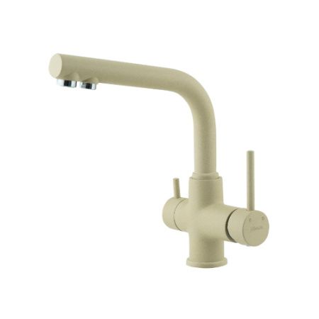 Смеситель для кухни Lemark COMFORT LM3061 (бежевый) с переключателем на фильтр