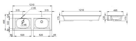 Раковина Am.Pm Spirit V2.0 120 M70AWCD1202WG