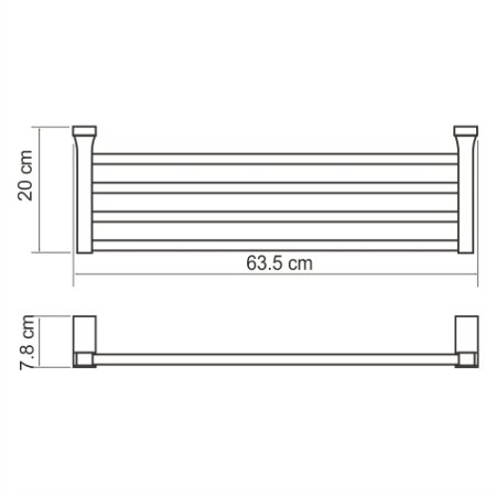 Полотенцедержатель WasserKRAFT Lopau K-6011