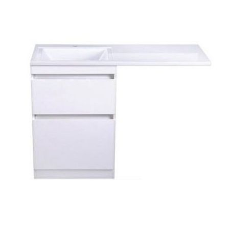 Тумба Style Line Даллас 110 (L) с раковиной Estetus СС-00002347+СС-00002387