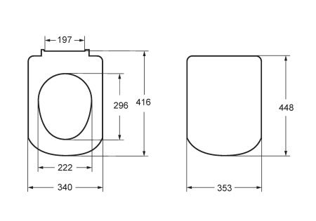 Крышка-сиденье Roca Dama Senso