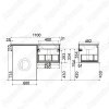 Тумба с раковиной Эстет Dallas Luxe 110 подвесная 1 ящик (правая)