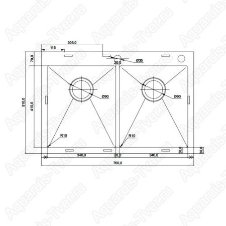 Мойка Seaman Eco Marino SMB-7651D вентиль-автомат Мойка Seaman Eco Marino SMB-7651D вентиль-автомат