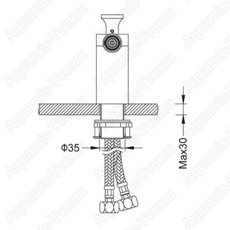 Смеситель Timo Torne для биде без донного клапана 4362/03F