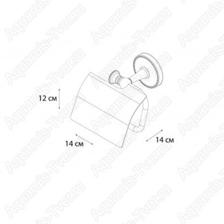 Держатель т/б Fixsen Adele с крышкой FX-55010