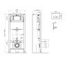 Инсталляция для унитаза Am.Pm Pro с пневматической клавишей Pro S I012704.7031