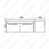 Тумба с раковиной Comforty Твикс 120П сосна лоредо