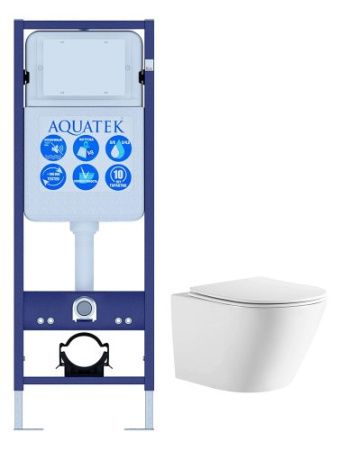 Инсталляция Aquatek с унитазом Aquatek Либерти SET AQUATEK ЛИБЕРТИ INS-017