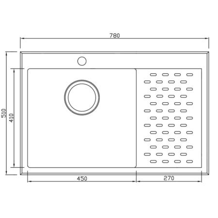 Мойка кухонная Seaman Eco Marino 78x51 (R) SMB-7851PRS.A