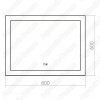 Зеркало Silver Mirrors Norma 80х60 с LED подсветкой и подогревом