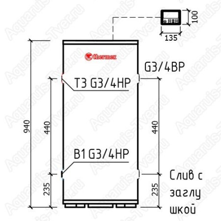 Водонагреватель Thermex IR 150 V