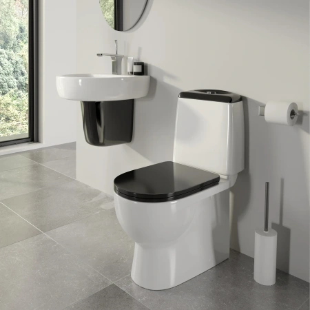 Унитаз-компакт Sanita Luxe Best Black WC.CC/Best/2-DM/BLK.G/S1
