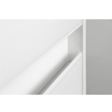 Пенал Style Line Монако 36см осина белая/стекло лакобель