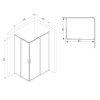 Душевой уголок Am.Pm Gem S Square Slide 120х80 W93G-404-120280-BT