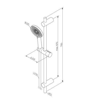 Душевой гарнитур Am.Pm X-Joy 70см F0185A000