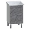 Тумба с раковиной Vigo Geometry 50 бетон