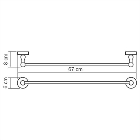 Полотенцедержатель WasserKRAFT  Diemel K-2230