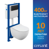 Инсталляция Cersanit Link Pro с унитазом Brasko без смывного обода с микролифтом