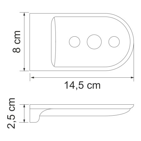 Мыльница WasserKRAFT Kammel K-8369 (белая)