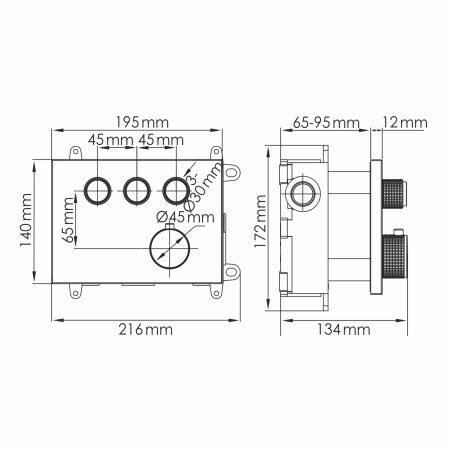 Смеситель WasserKRAFT Dinkel 5858 Thermo 