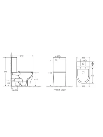 Унитаз-компакт WeltWasser Angerbach 001 GL-WT 10000005966