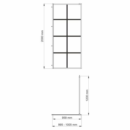 Душевая перегородка WasserKRAFT Glan 66W 100см