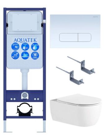 Инсталляция Aquatek с унитазом Aquatek Европа Set AQUATEK ЕВРОПА New-013 4в1