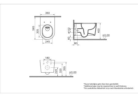 Унитаз подвесной Vitra Nest Qflush 7870B403-0075