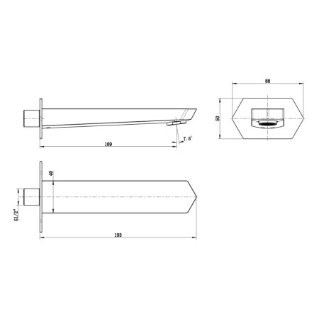 Излив для ванны Lemark LM3981C