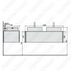Тумба c раковиной Raval Pure 120 белый глянец