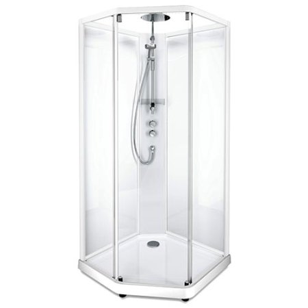 Душевая кабина Ido Showerama 10-5 Comfort 100x100 профиль белый/стекло прозрачное