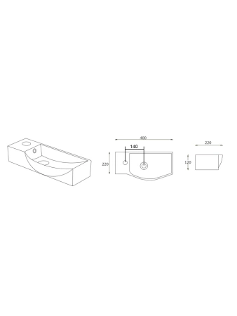 Раковина WeltWasser Aisbach 7940 (L) 40см 10000008688