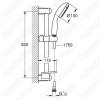 Душевой гарнитур Grohe Tempesta 60см 27926001