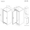 Душевая дверь Am.Pm Gem 80см W90G-80-1P-BT