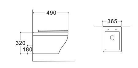 Унитаз подвесной Aquatek Амадео AQ1180-00