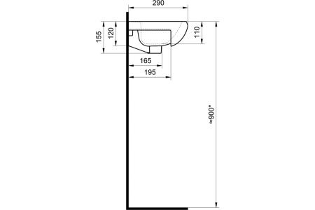 Раковина Santek Азов 41см 1.WH11.0.254