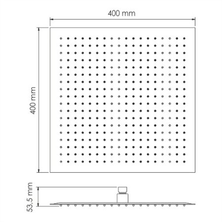 Верхний душ WasserKRAFT 40см A119 